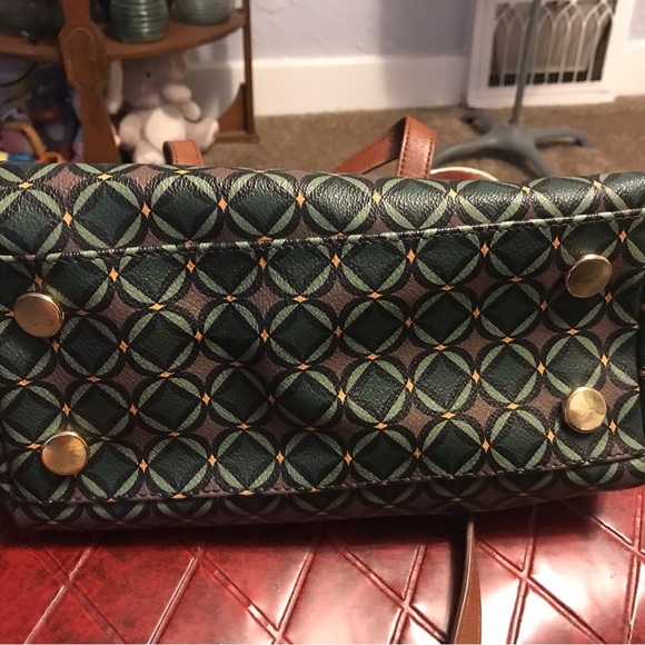 Fossil Rare Brown Leather Doctors Satchel Handbag - Picture 5 of 7